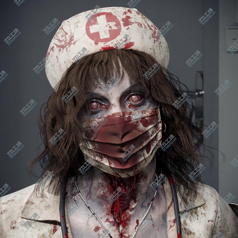 images/goods_img/20210113/3D Character Zombie Nurse PBR Rigged/2.jpg